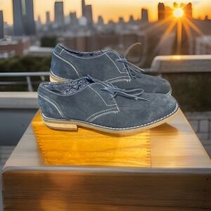 Original PENGUIN by Munsingwear Men's‎ Blue Suede Upper Oxford Shoes Size 9.5